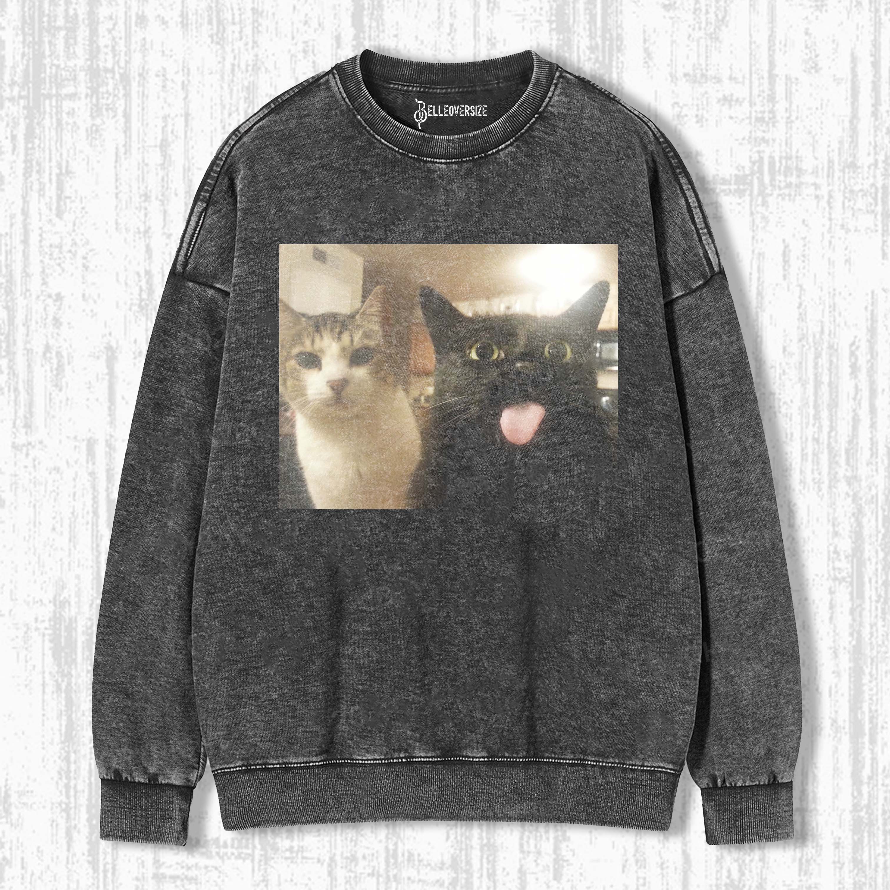 WACKY CAT SWEATSHIRTS